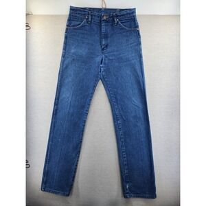 Vtg Wrangler Jeans Mens Fit 31x35" Tall Blue Cowboy Cut Straight Leg 13mwz